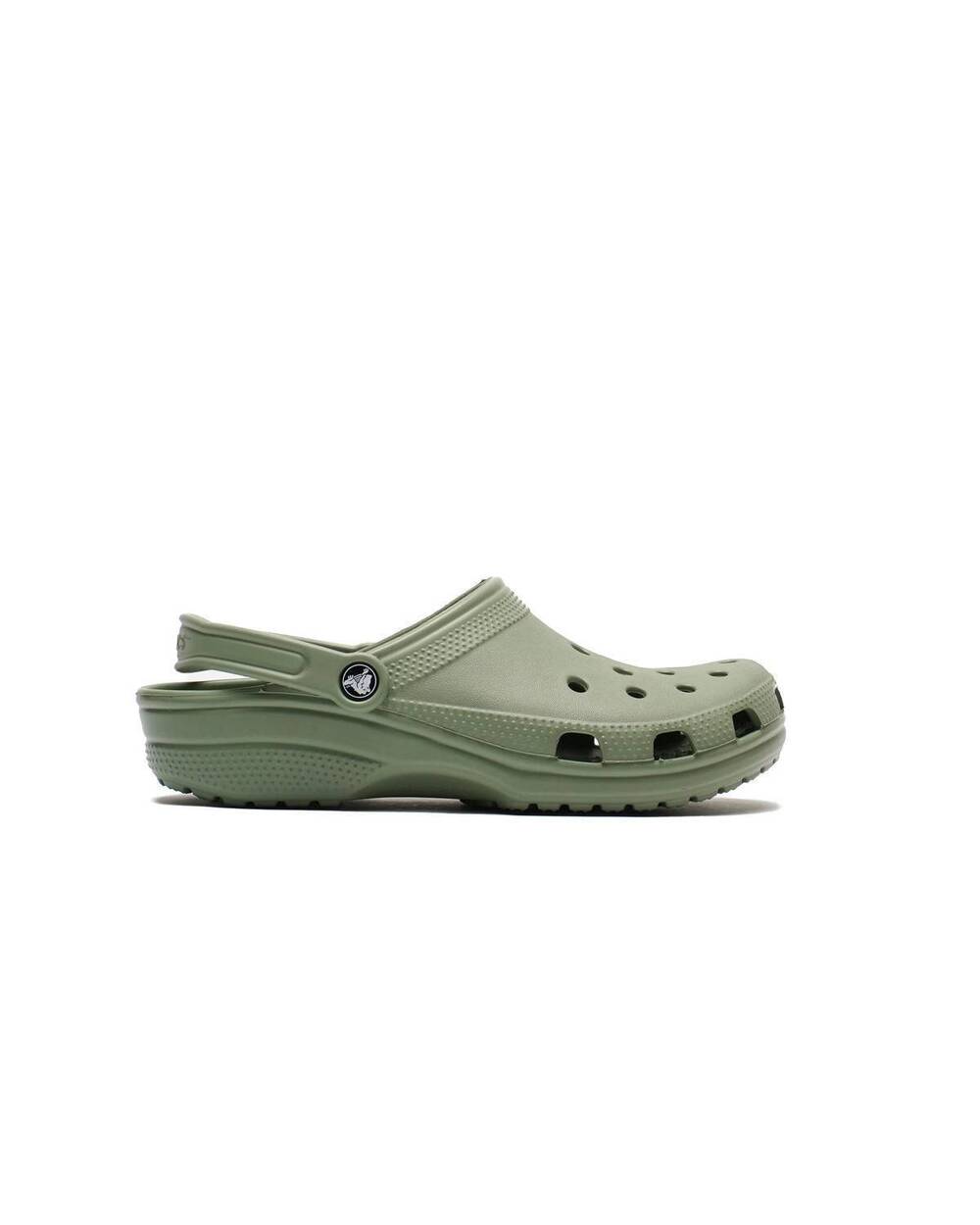 NEW CROCS unisex classic clogs in moss
